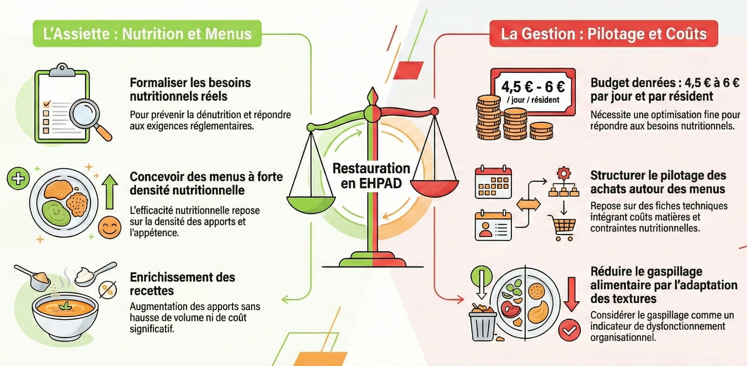 Catering in EHPAD: 4 tips to reconcile nutritional requirements and budget control